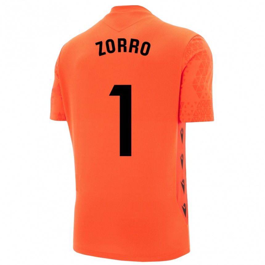 גברים כדורגל Zorro #1 כתום שחור חולצת שוער 2025/26