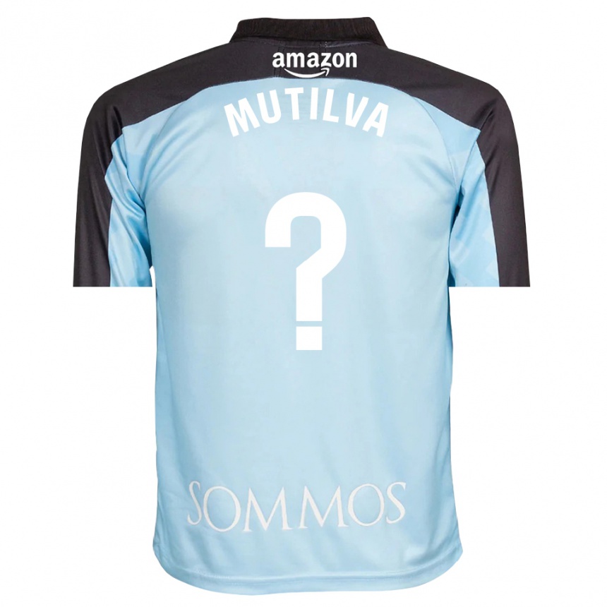 גברים כדורגל Aimar Mutilva #0 כחול בהיר שחור חולצת שוער 2025/26