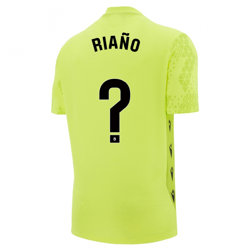 גברים כדורגל Marcos Riaño #0 ירוק צהוב שחור חולצת שוער 2025/26