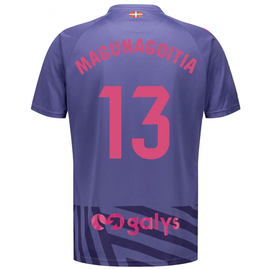 גברים כדורגל Jonmi Magunagoitia #13 כחול אפור סגול חולצת שוער 2025/26