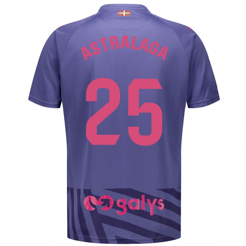 גברים כדורגל Eunate Astralaga Aranguren #25 כחול אפור סגול חולצת שוער 2025/26