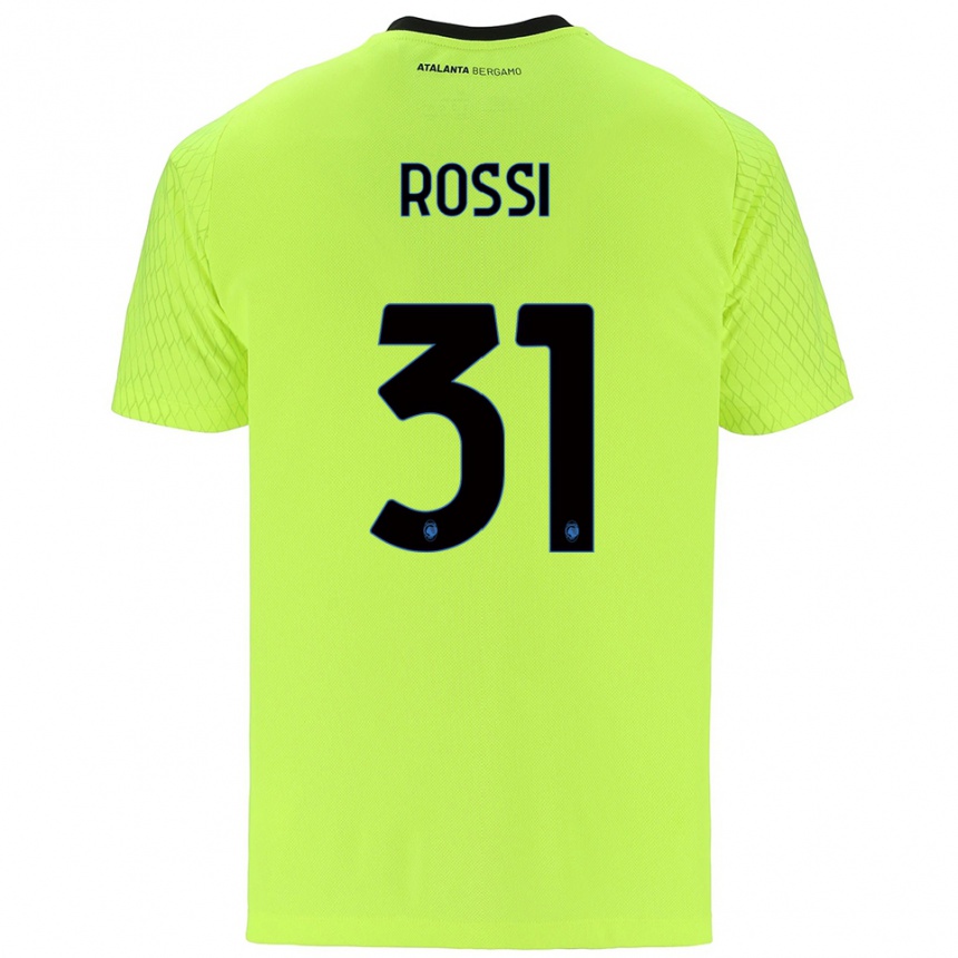 גברים כדורגל פרנצ'סקו רוסי #31 ירוק צהוב אדום חולצת שוער 2025/26