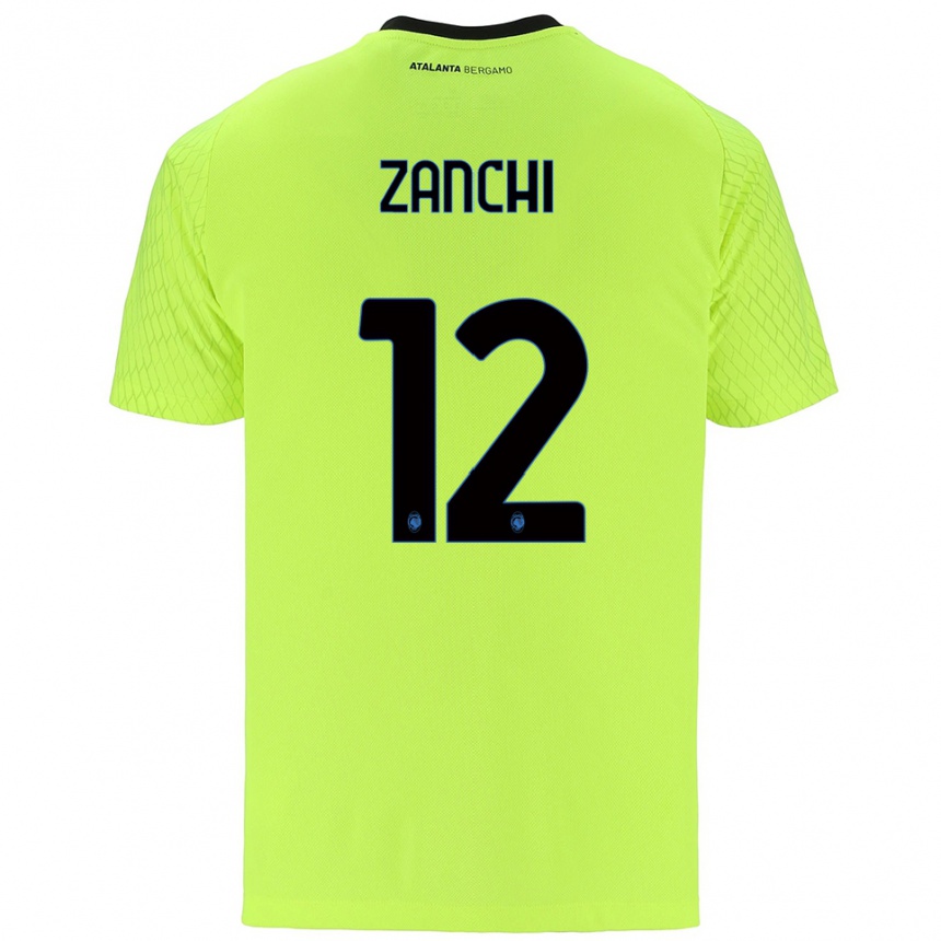 גברים כדורגל אדוארדו זאנצ׳י #12 ירוק צהוב אדום חולצת שוער 2025/26