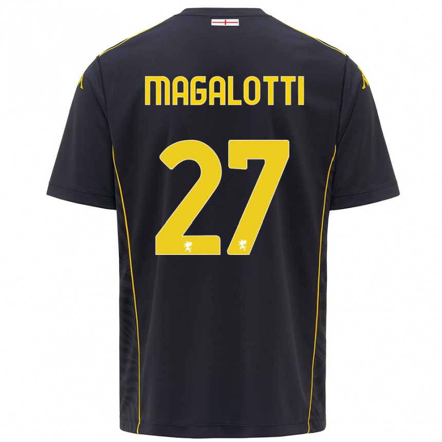 גברים כדורגל גבריאל מגלוטי #27 שחור צהוב חולצת שוער 2025/26