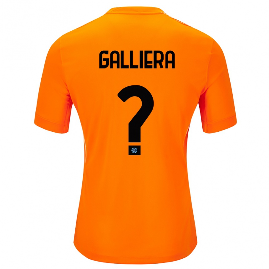 גברים כדורגל קרלו אנטוניו גליירה #0 כתום בהיר שחור חולצת שוער 2025/26