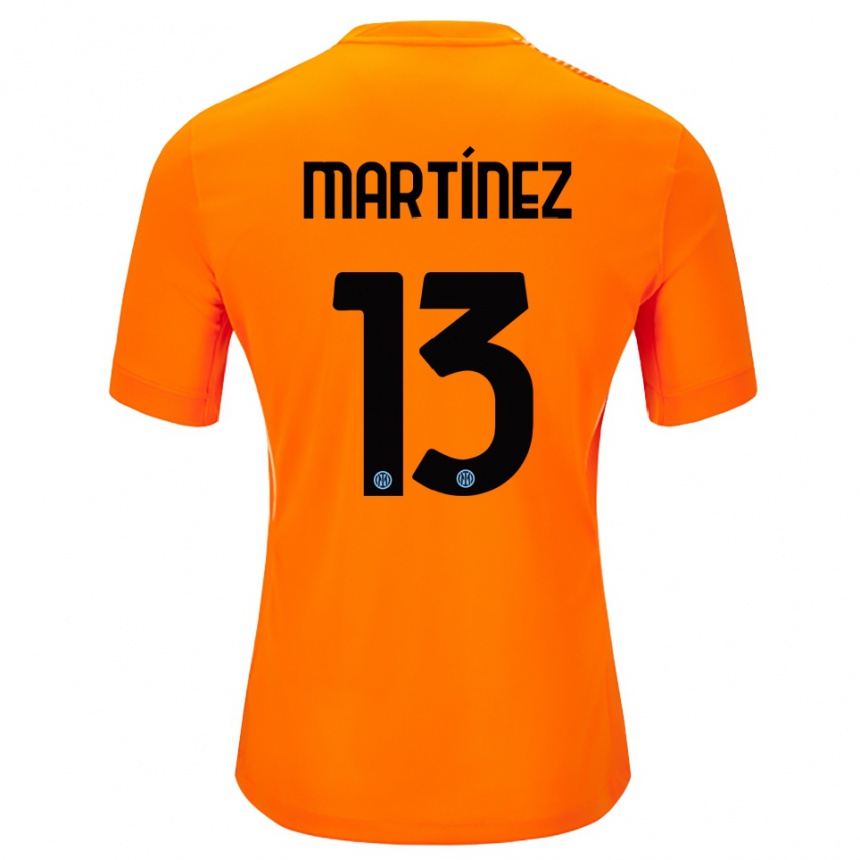גברים כדורגל ז'וזפ מרטינס #13 כתום בהיר שחור חולצת שוער 2025/26