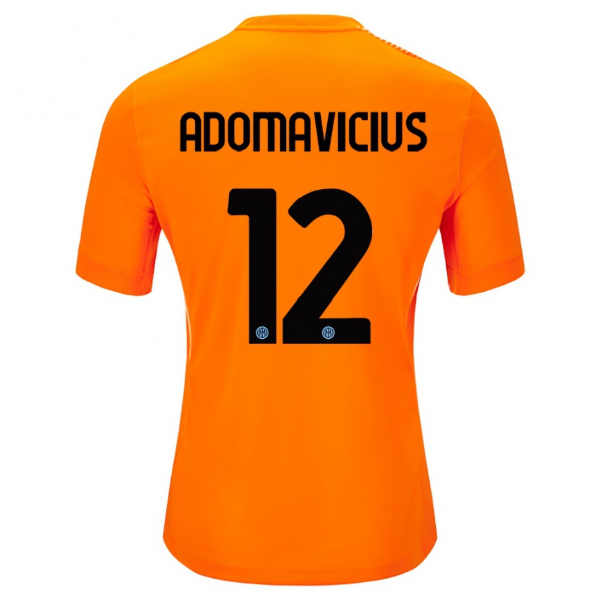גברים כדורגל הנריקאס אדומוויצ׳יוס #12 כתום בהיר שחור חולצת שוער 2025/26