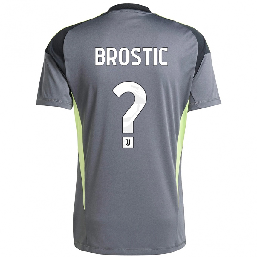 גברים כדורגל Gabriel Brostic #0 אפור כהה לבן חולצת שוער 2025/26