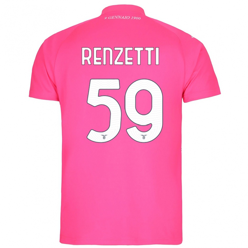 גברים כדורגל דווידה רנזטי #59 ורוד עמוק חולצת שוער 2025/26