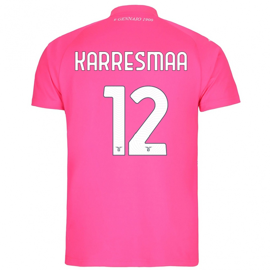 גברים כדורגל Kerttu Karresmaa #12 ורוד עמוק חולצת שוער 2025/26