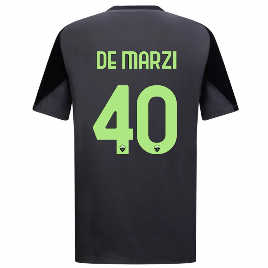 גברים כדורגל ג׳ורג׳יו דה מארזי #40 שחור ירוק בהיר חולצת שוער 2025/26