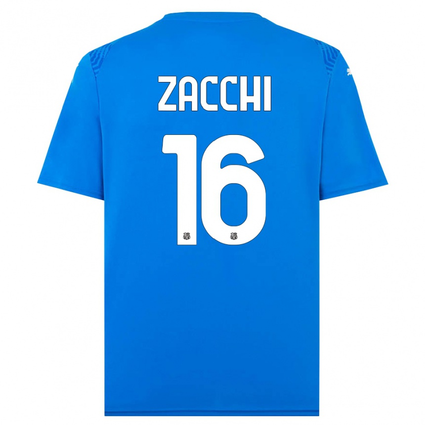 גברים כדורגל ג'ואלה זאקי #16 כחול לבן חולצת שוער 2025/26