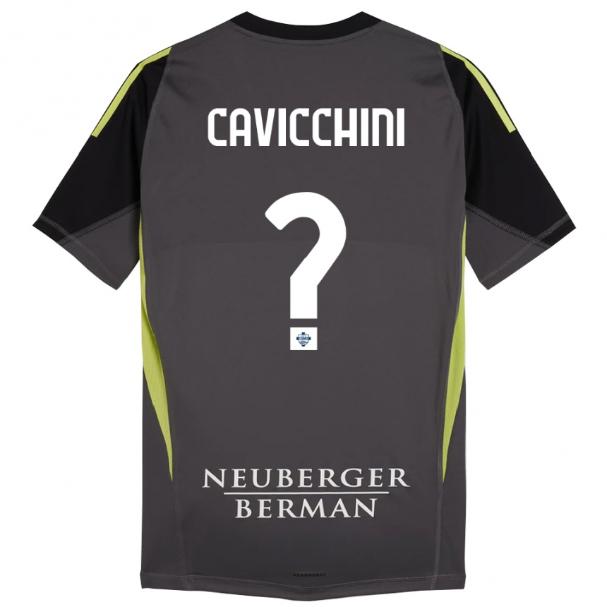 גברים כדורגל Leonardo Cavicchini #0 שחור ירוק בהיר חולצת שוער 2025/26