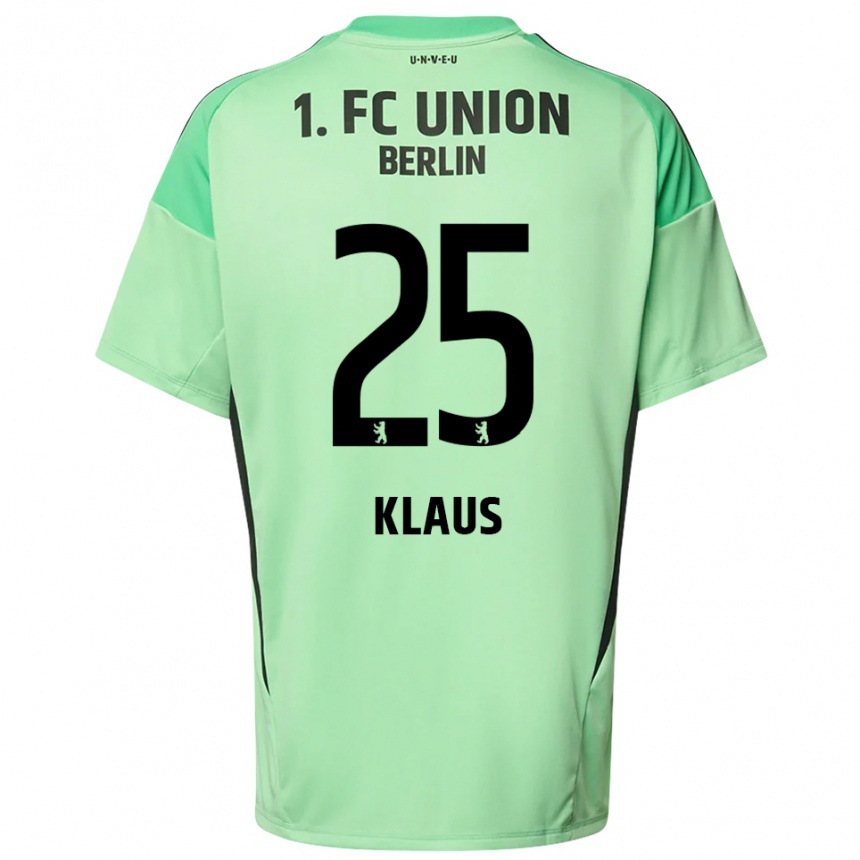 גברים כדורגל קרל קלאוס #25 שחור ירוק בהיר חולצת שוער 2025/26