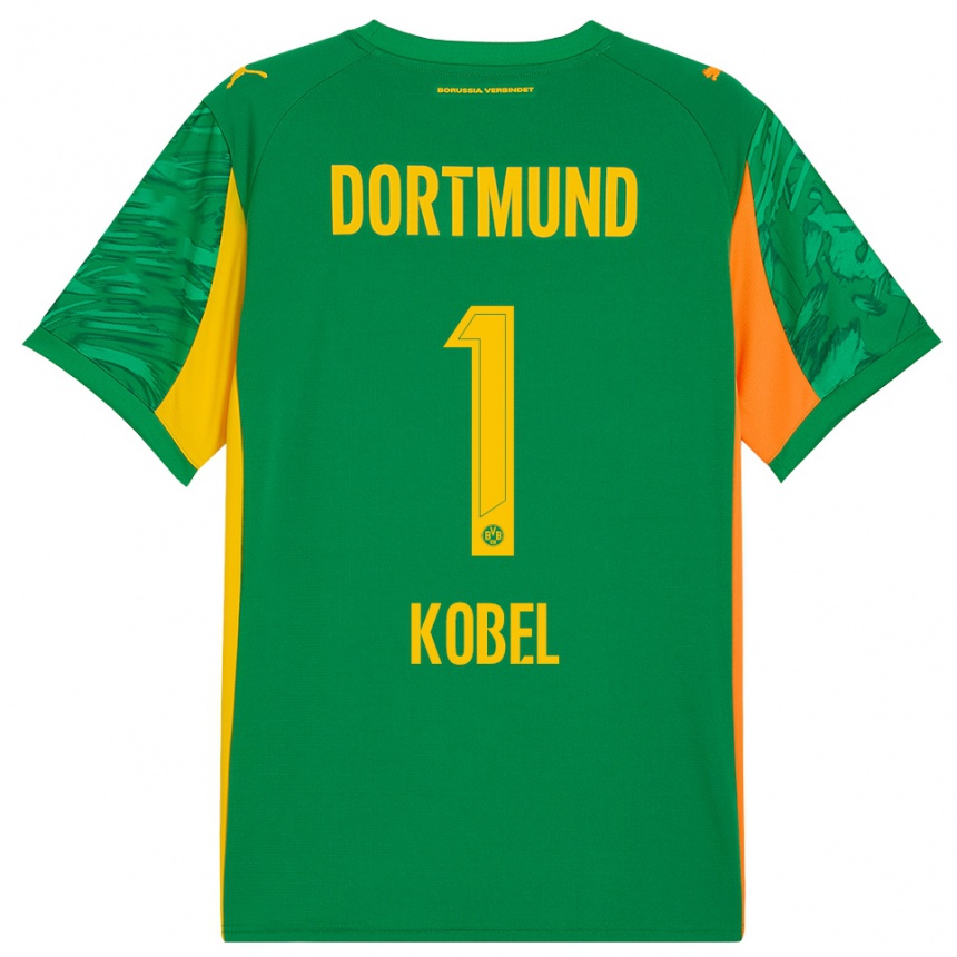 גברים כדורגל גרגור קובל #1 כתום ירוק חולצת שוער 2025/26