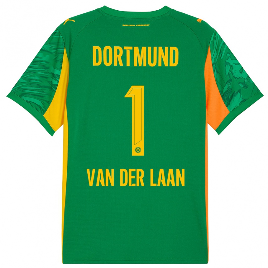 גברים כדורגל Laura Van Der Laan #1 כתום ירוק חולצת שוער 2025/26
