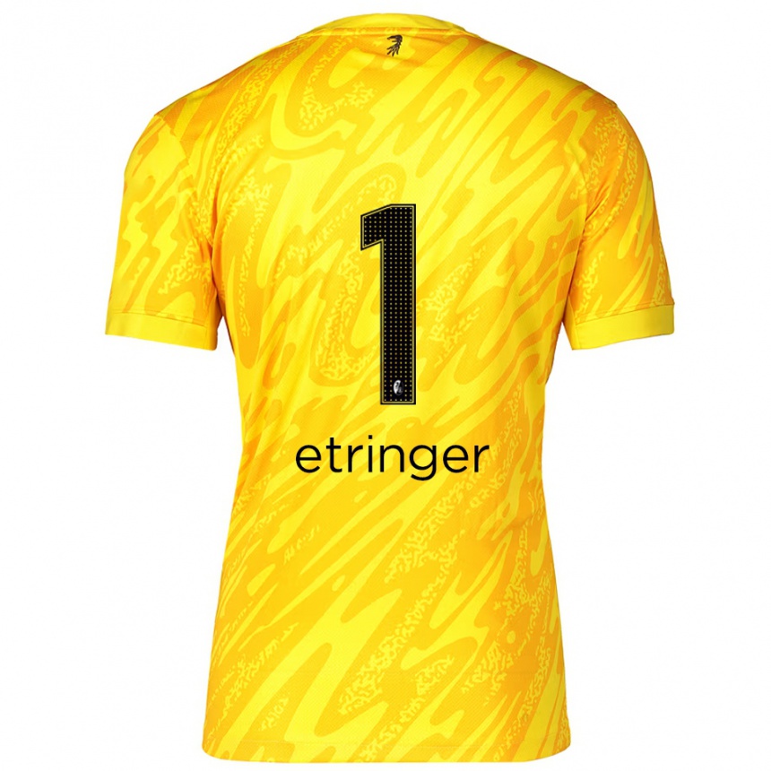 גברים כדורגל אליאס אטרינגר #1 צהוב שחור חולצת שוער 2025/26