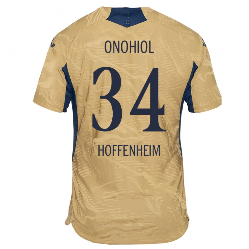 גברים כדורגל Yannick Onohiol #34 שחור שזוף חולצת שוער 2025/26