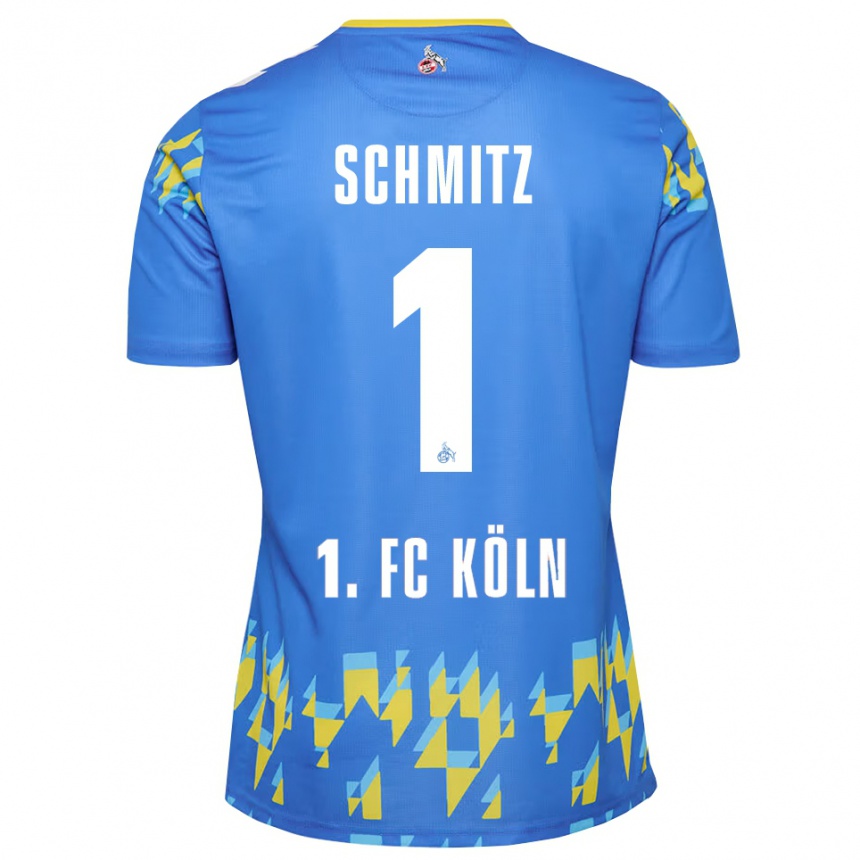 גברים כדורגל ליזה שמיץ #1 כחול תירס חולצת שוער 2025/26