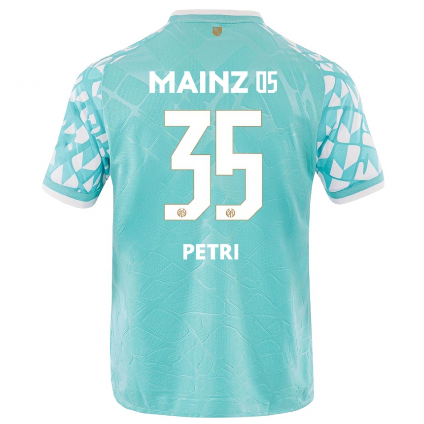 גברים כדורגל Jolina Petri #35 לבן טורקיז חולצת שוער 2025/26