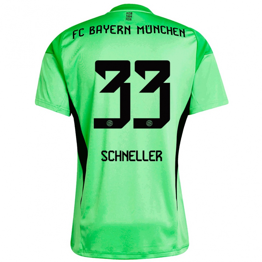 גברים כדורגל לוקאס שנלר #33 ירוק אביבי בינוני חולצת שוער 2025/26