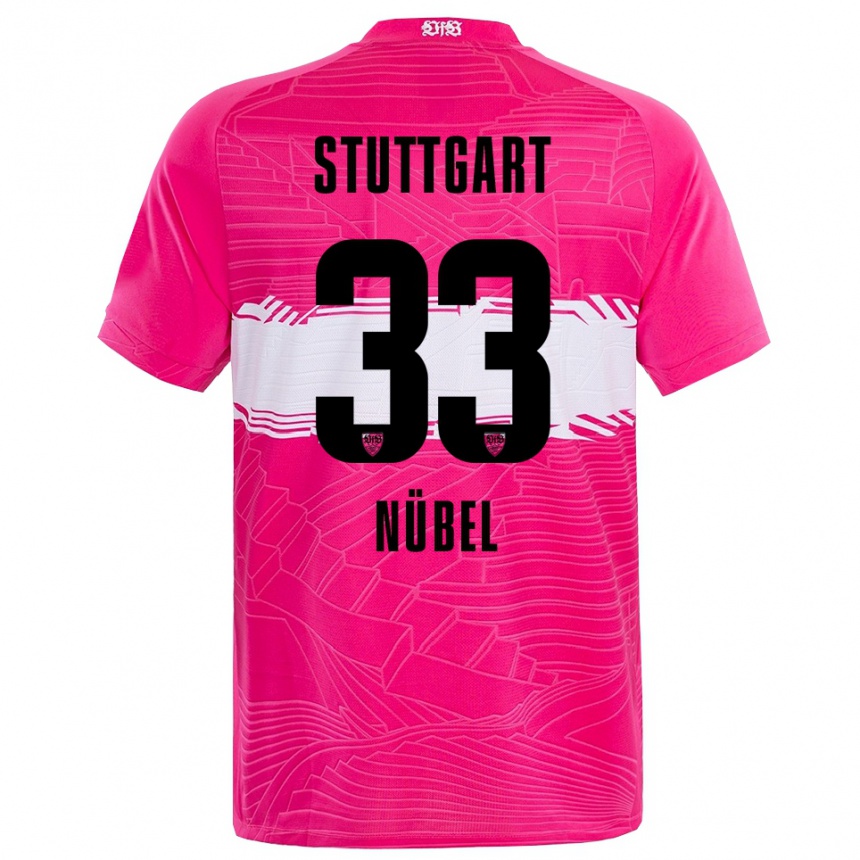 גברים כדורגל אלכסנדר נובל #33 שחור ורוד עמוק חולצת שוער 2025/26