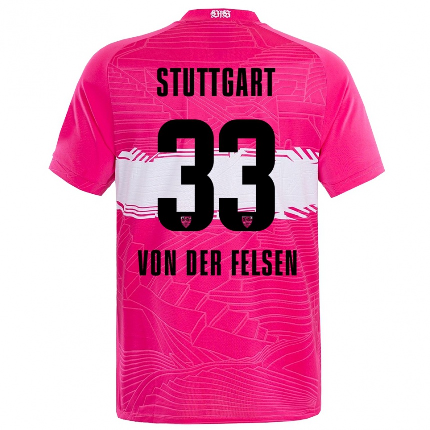 גברים כדורגל Jerik von der Felsen #33 שחור ורוד עמוק חולצת שוער 2025/26