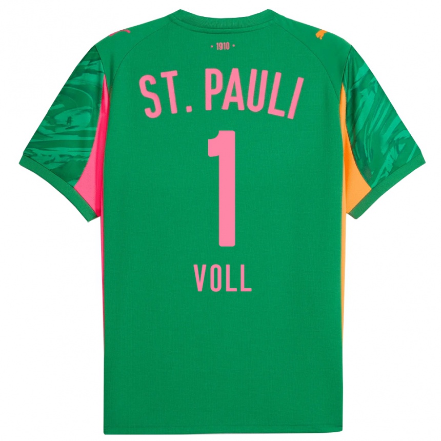 גברים כדורגל בן פול #1 ורוד כתום ירוק חולצת שוער 2025/26