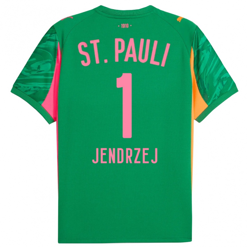 גברים כדורגל Kevin Jendrzej #1 ורוד כתום ירוק חולצת שוער 2025/26