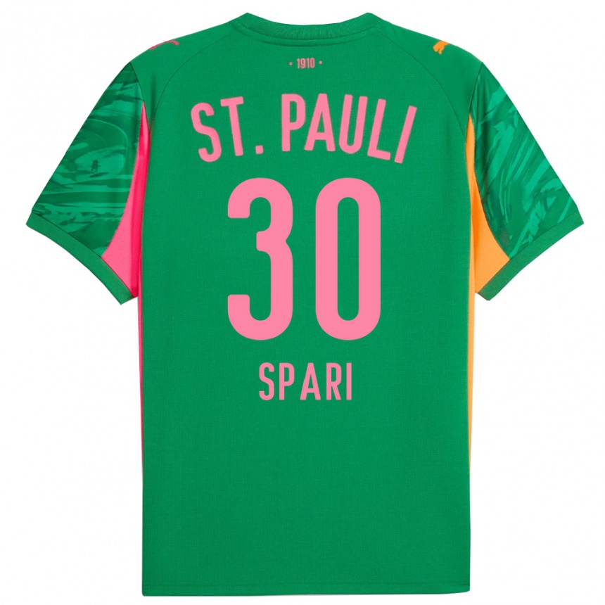 גברים כדורגל Simon Spari #30 ורוד כתום ירוק חולצת שוער 2025/26
