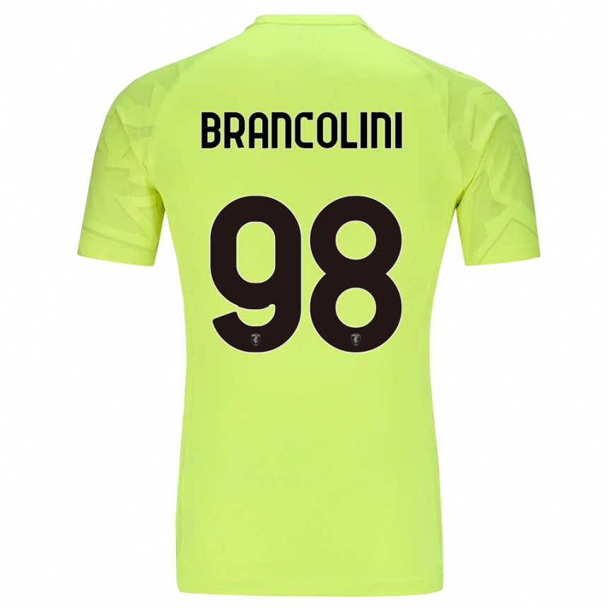 גברים כדורגל פדריקו ברנקוליני #98 ירוק פלורסנט חולצת שוער 2025/26