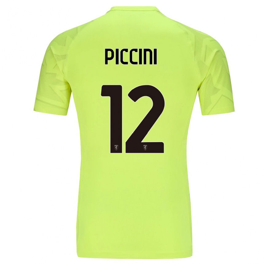 גברים כדורגל ברנארדו פיצ׳יני #12 ירוק פלורסנט חולצת שוער 2025/26
