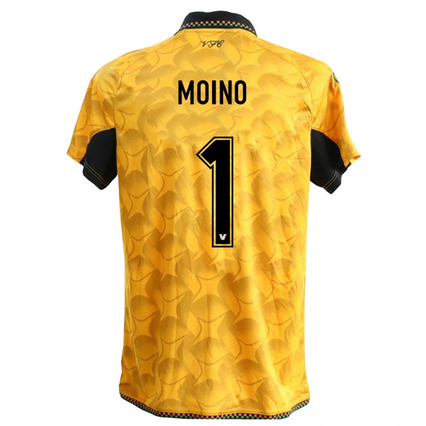 גברים כדורגל תומס מוינו #1 שחור צהוב חולצת שוער 2025/26