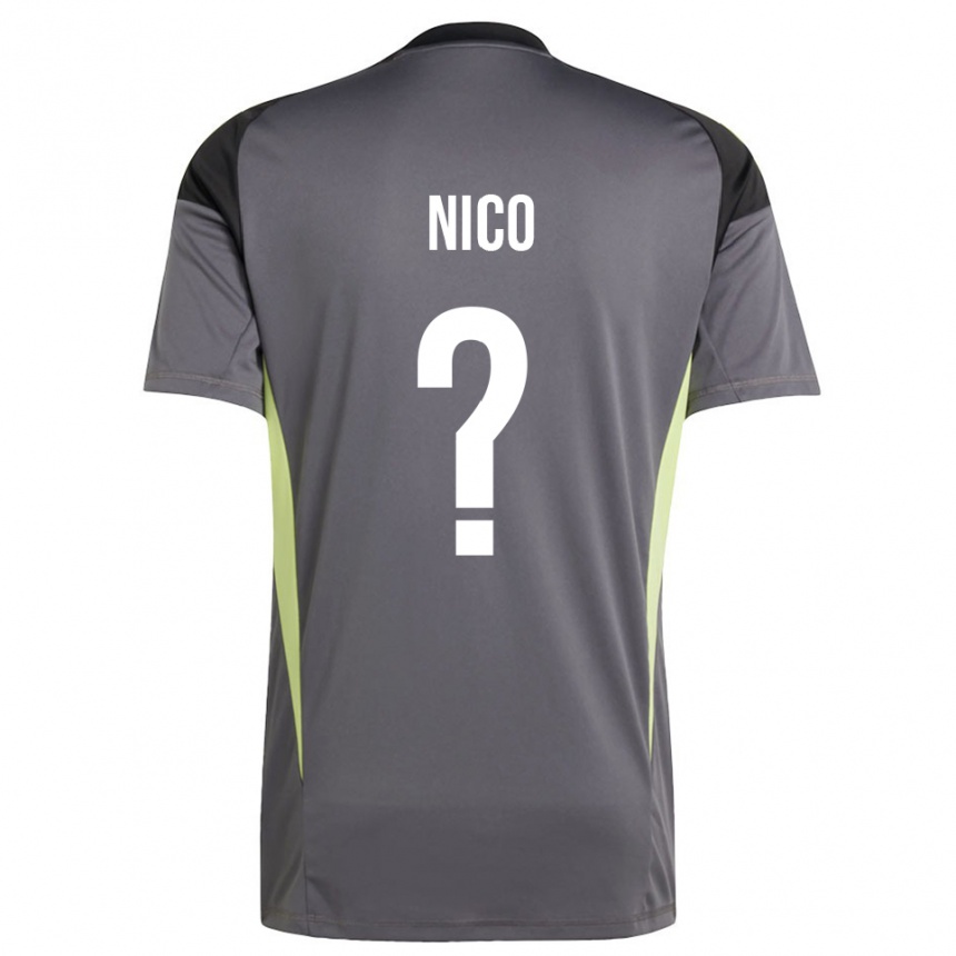 גברים כדורגל Riccardo Nico #0 אפור עמום חולצת שוער 2025/26