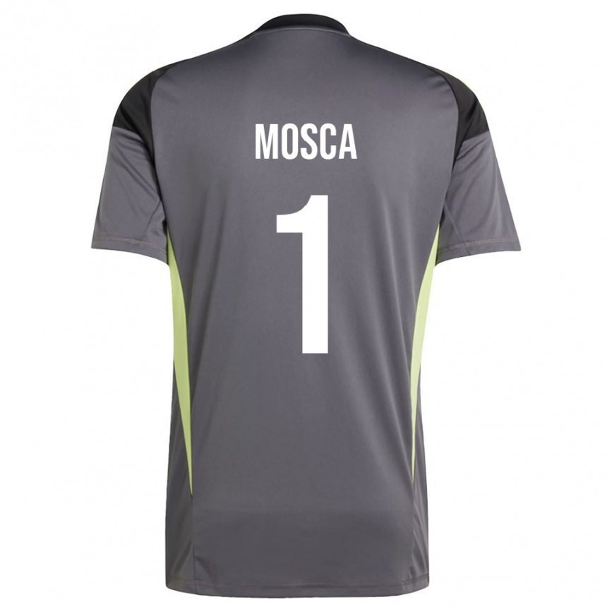 גברים כדורגל Lorenzo Mosca #1 אפור עמום חולצת שוער 2025/26