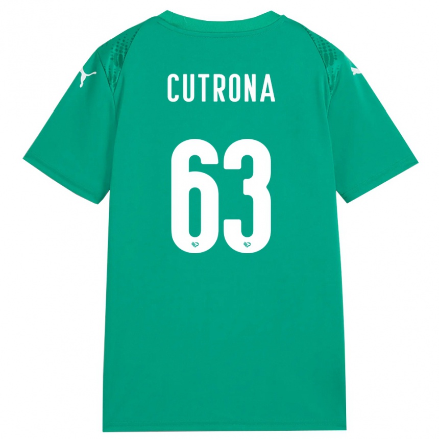 גברים כדורגל Francesco Cutrona #63 לבן ירוק ים חולצת שוער 2025/26