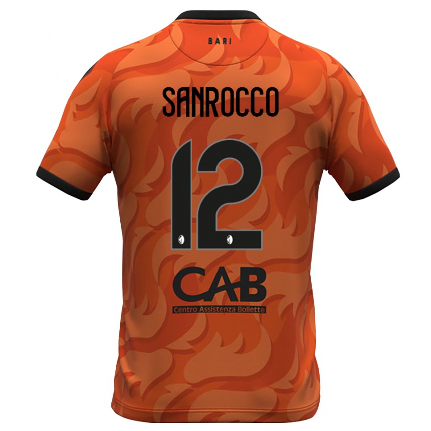 גברים כדורגל Michele Sanrocco #12 שחור כתום כהה חולצת שוער 2025/26