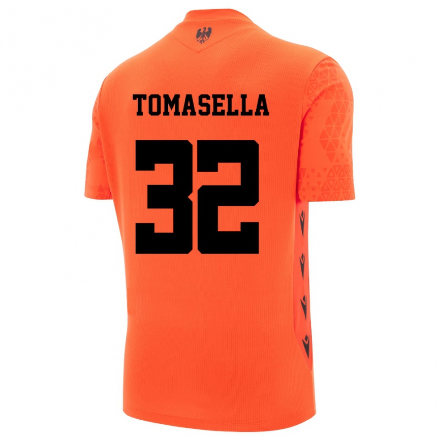 גברים כדורגל מטיה טומסלה #32 שחור כתום כהה חולצת שוער 2025/26