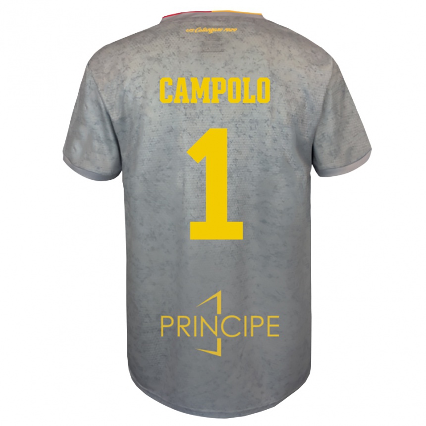 גברים כדורגל Alessandro Campolo #1 חום כסף חול חולצת שוער 2025/26