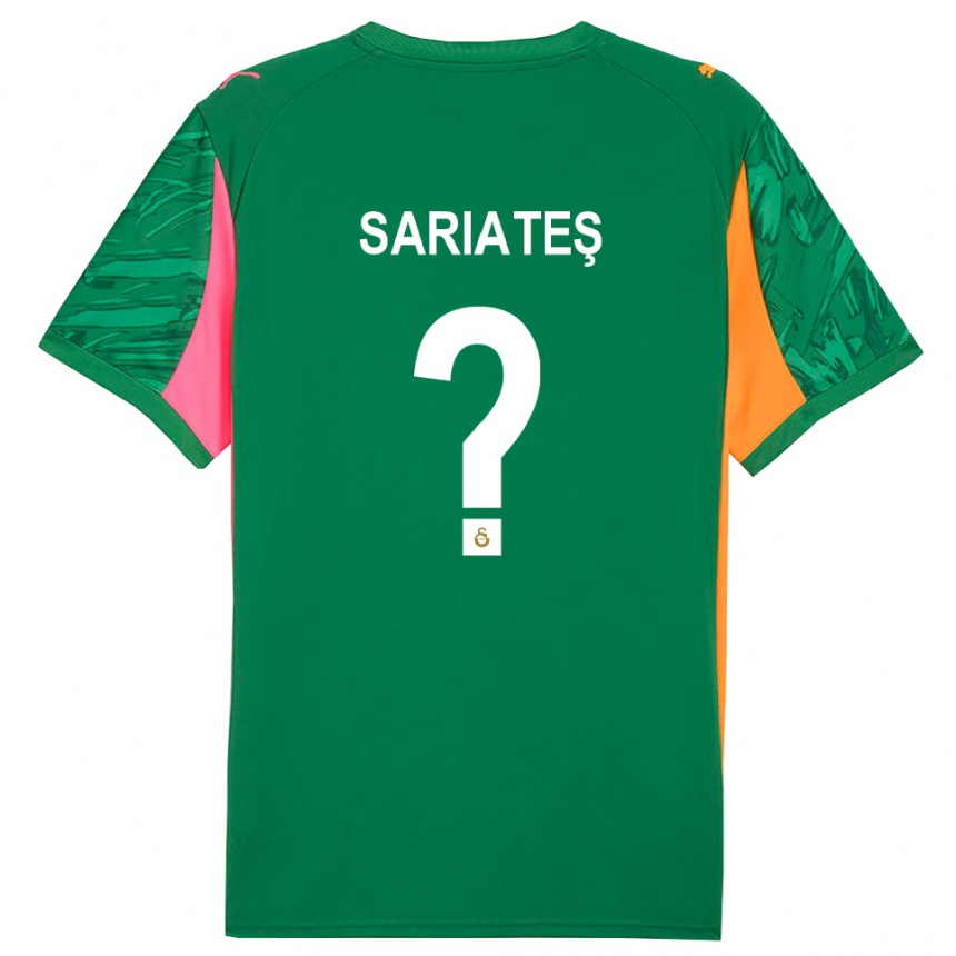 גברים כדורגל Taha Sarıateş #0 ורוד ירוק כתום חולצת שוער 2025/26