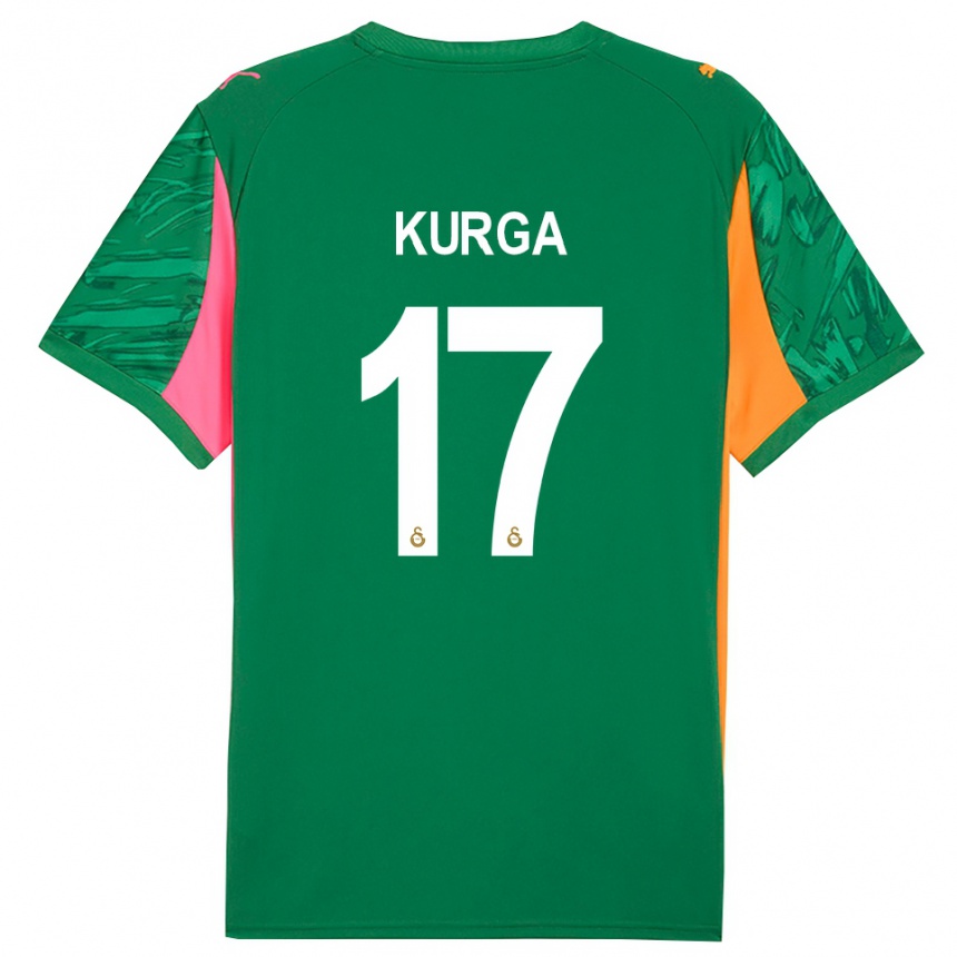 גברים כדורגל האנדן קורגה #17 ורוד ירוק כתום חולצת שוער 2025/26