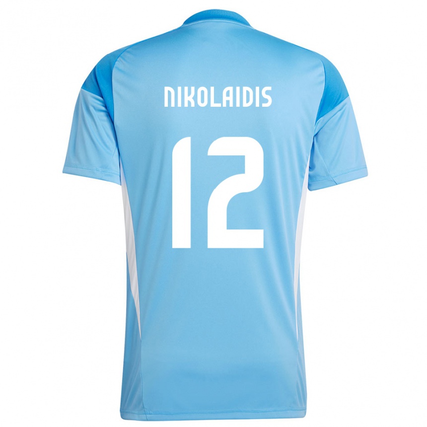 גברים כדורגל גאורגיוס ניקולאידיס #12 כתום לבן חולצת שוער 2025/26