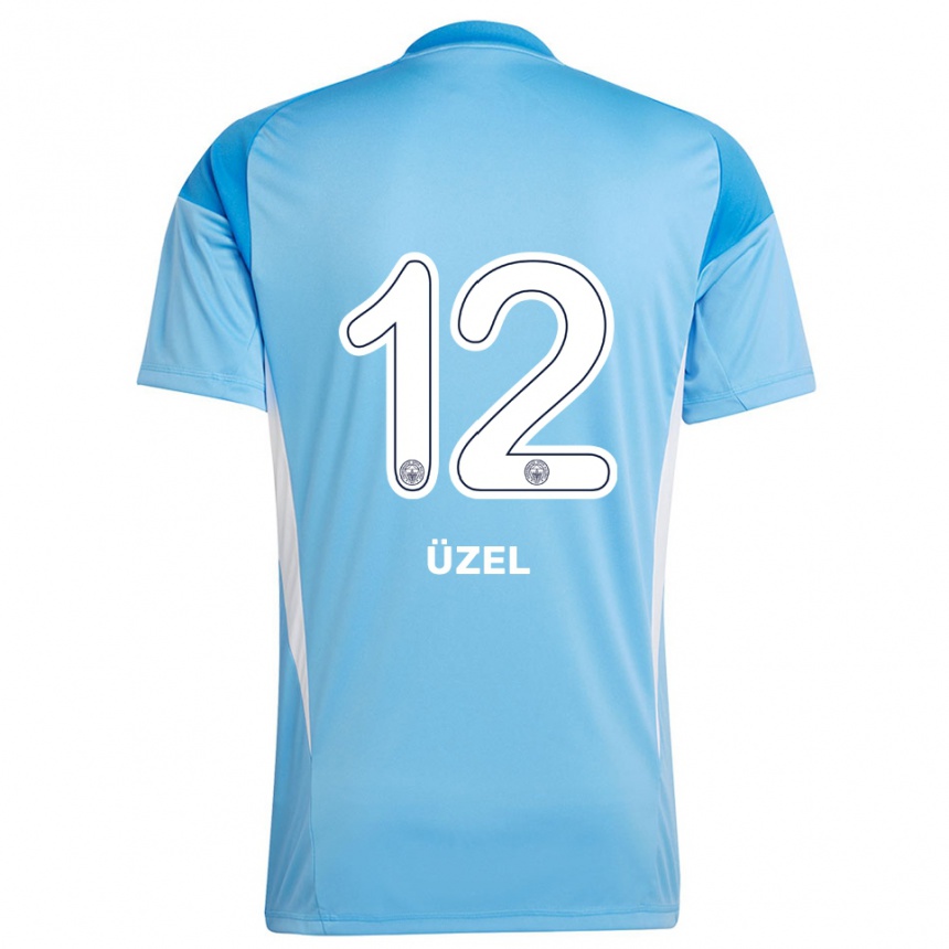 גברים כדורגל Nevzat Üzel #12 לבן כחול רויאל חולצת שוער 2025/26