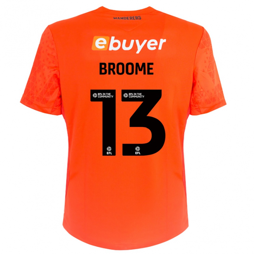 גברים כדורגל ניית׳ן ברום #13 שחור כתום חולצת שוער 2025/26