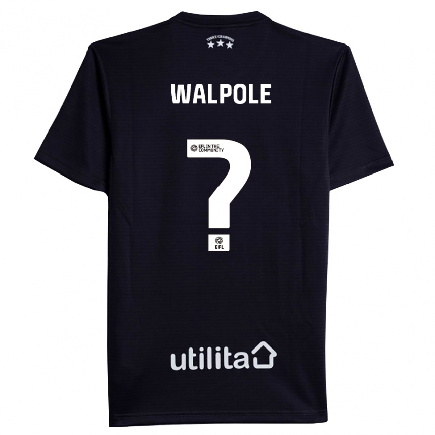 גברים כדורגל אלכס וולפול #0 שחור לבן חולצת שוער 2025/26