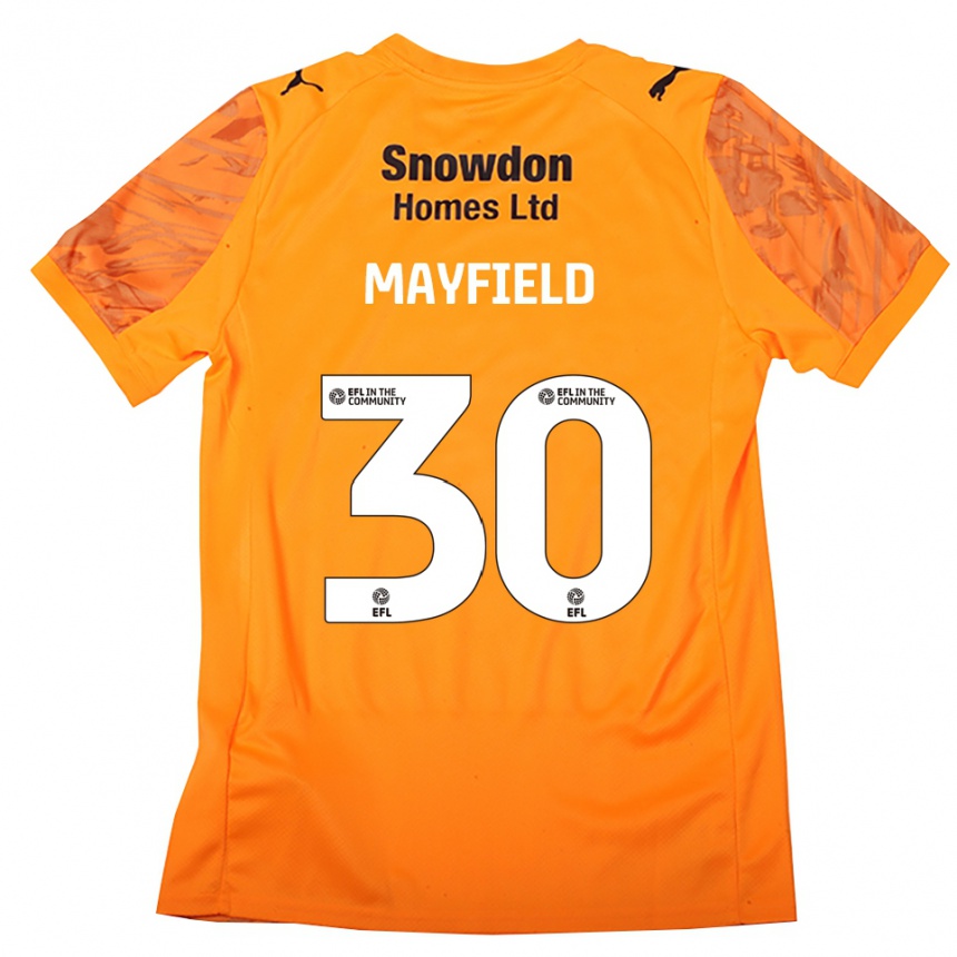 גברים כדורגל Holly Mayfield #30 שחור כתום חולצת שוער 2025/26