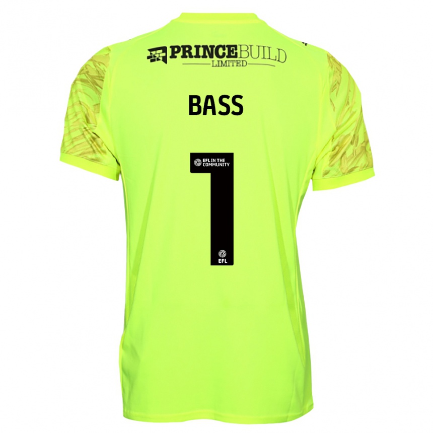 גברים כדורגל אלכס באס #1 שחור ירוק פלורסנט חולצת שוער 2025/26