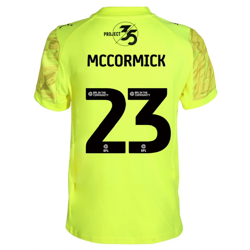 גברים כדורגל Leo McCormick #23 שחור ירוק פלורסנט חולצת שוער 2025/26