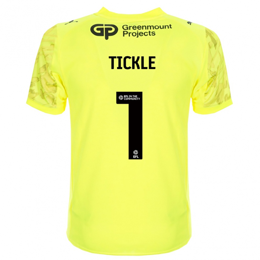 גברים כדורגל סם טיקל #1 שחור ירוק פלורסנט חולצת שוער 2025/26