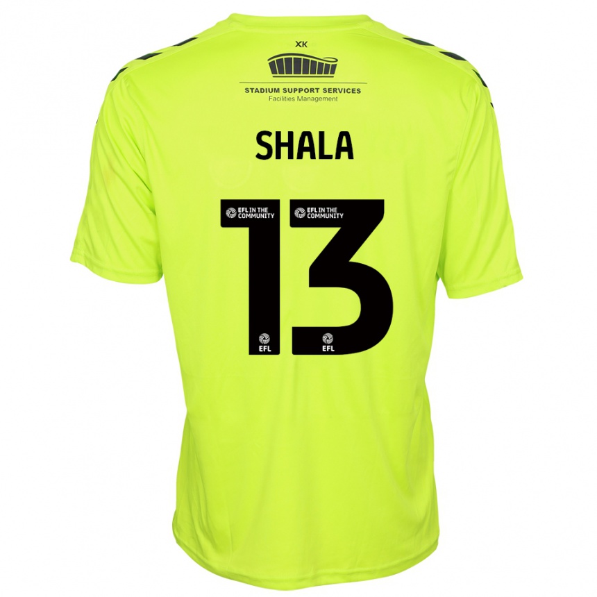 גברים כדורגל לורנס שאלה #13 ירוק פלורסנט חולצת שוער 2025/26